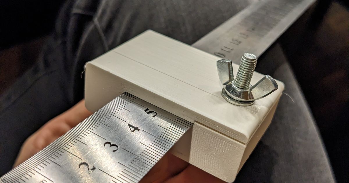 Scratch Gauge (Streichmaß) for stainless steel ruler 2023 v3 by konzty