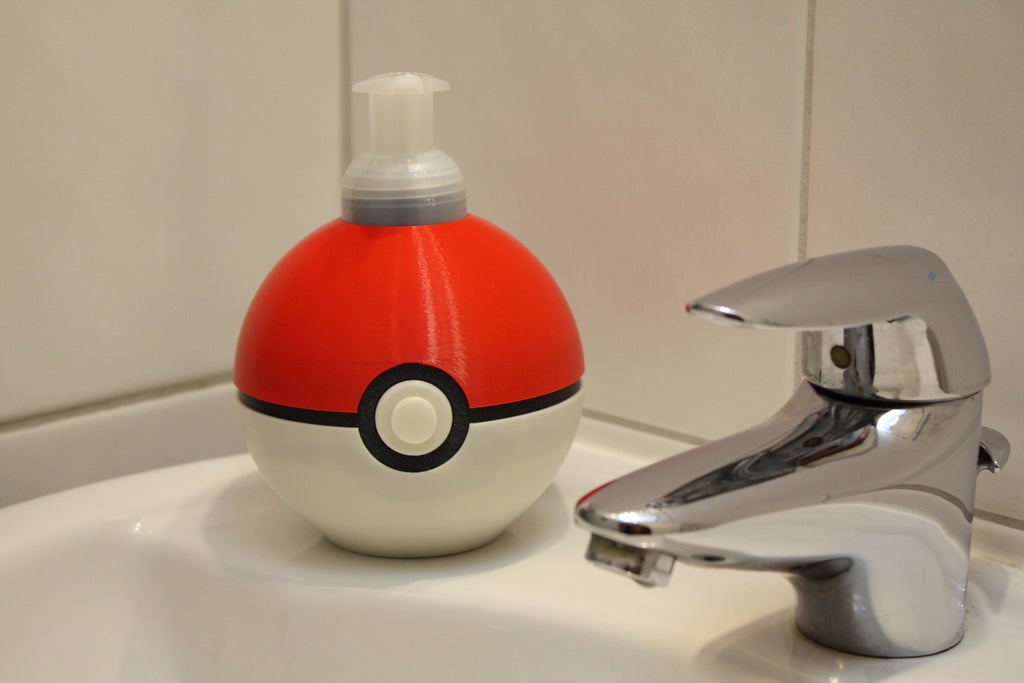 Pokeball Foaming Soap Dispenser