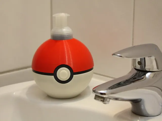 Pokeball Foaming Soap Dispenser