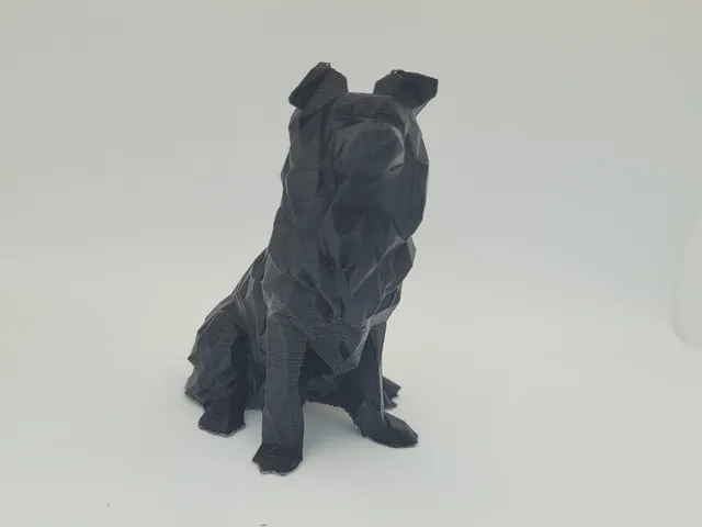 Low poly Border Collie - Remixed