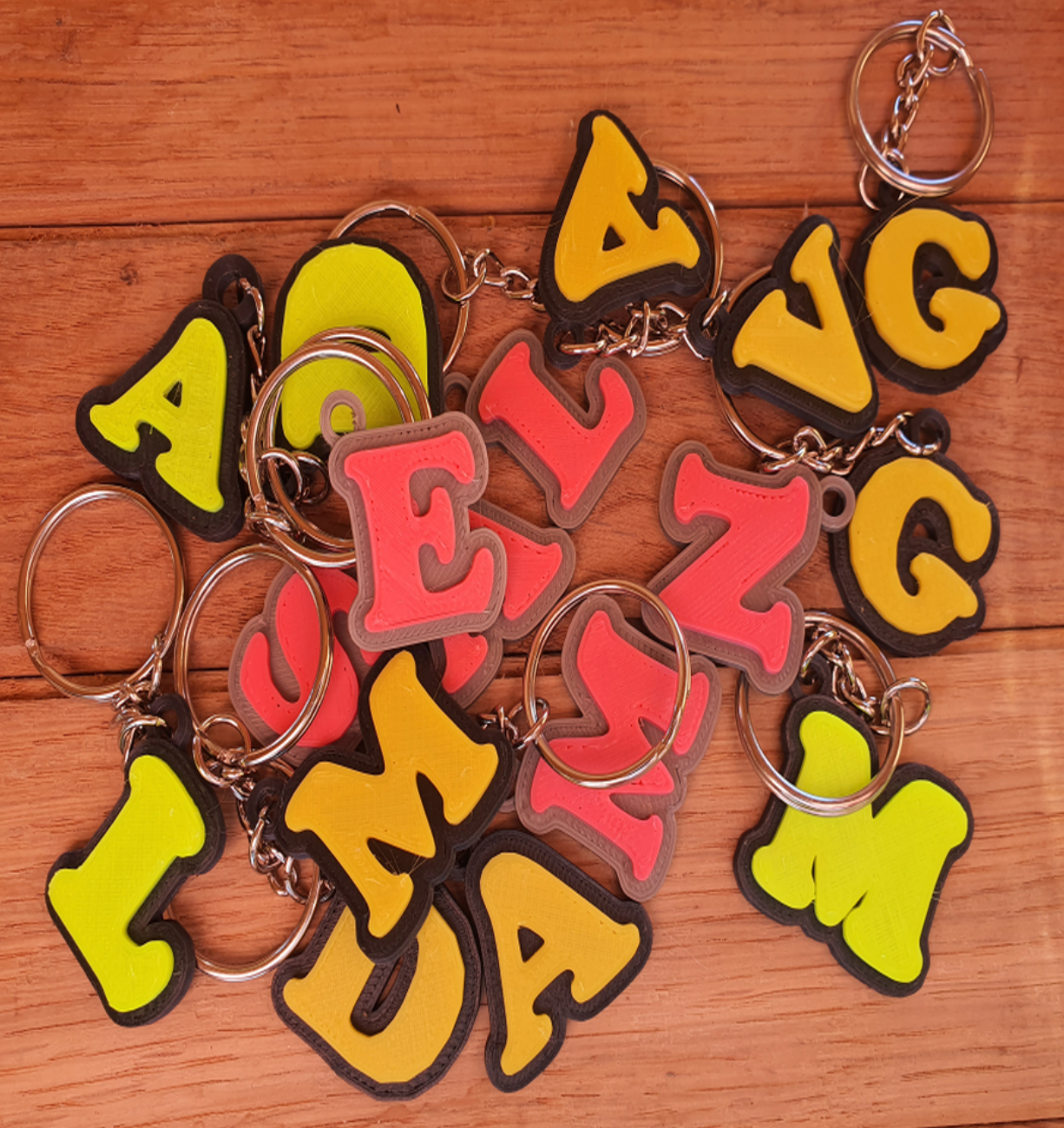 Miniatura 3 do modelo 3D Simple keychain letters