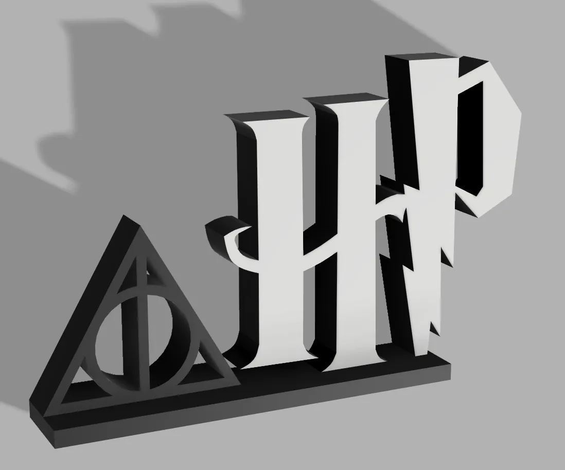Harry Potter HP Symbol 3D Car Badge (Gold) – Fan Emblems