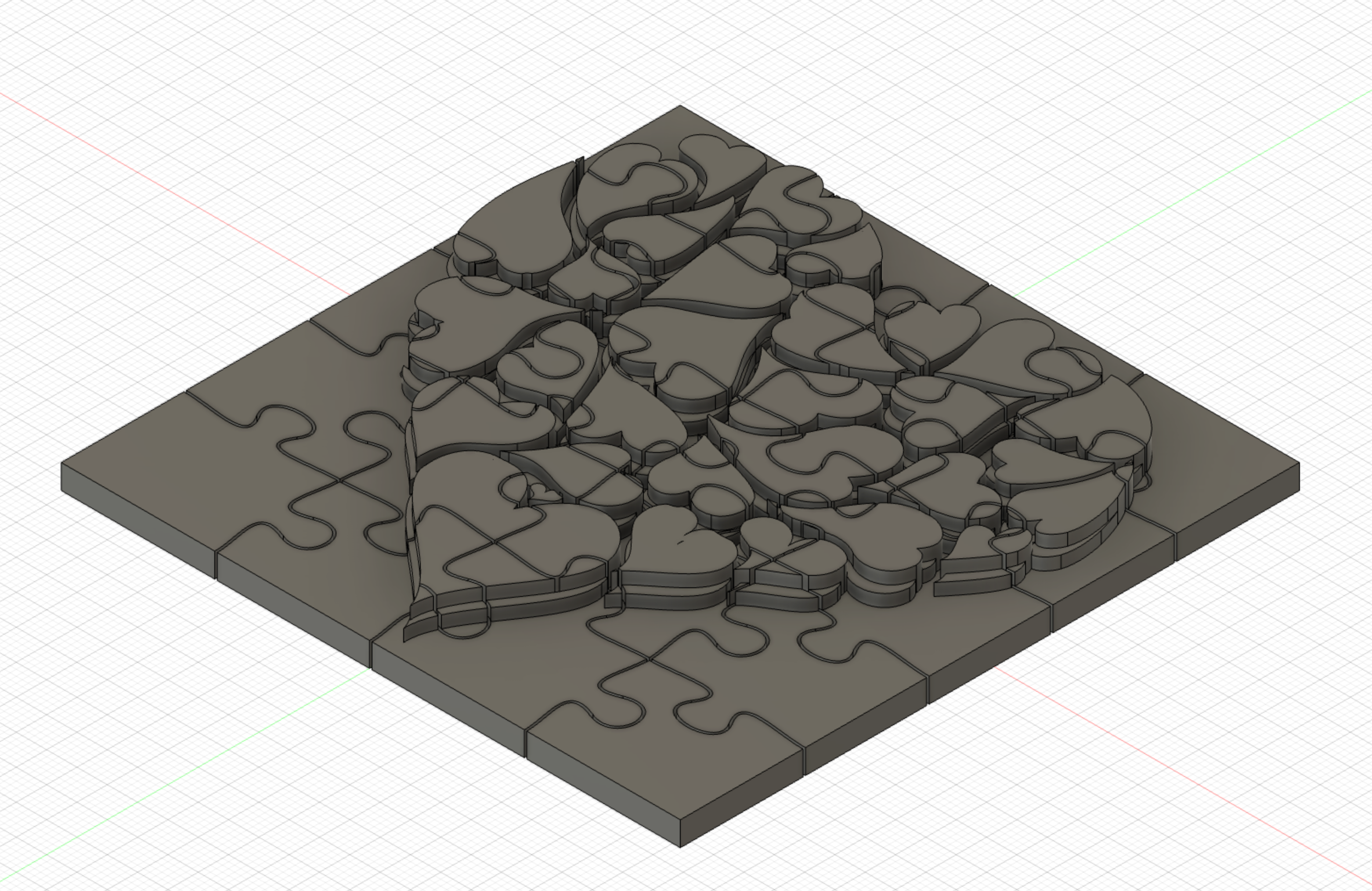 3D Heart Jigsaw puzzle