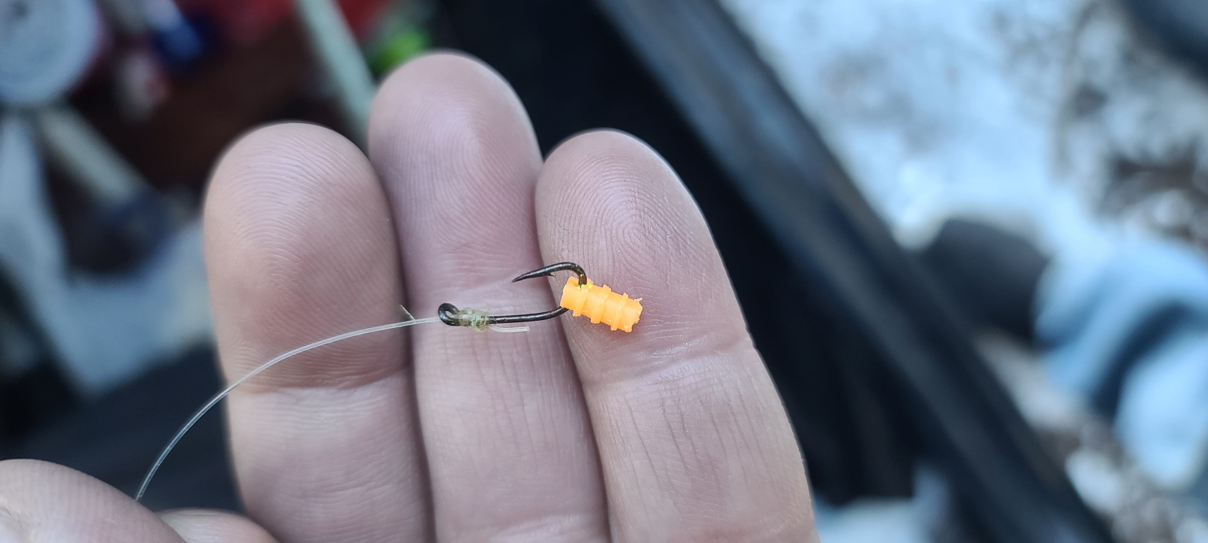 Dough Bait Holder for single fishing hooks