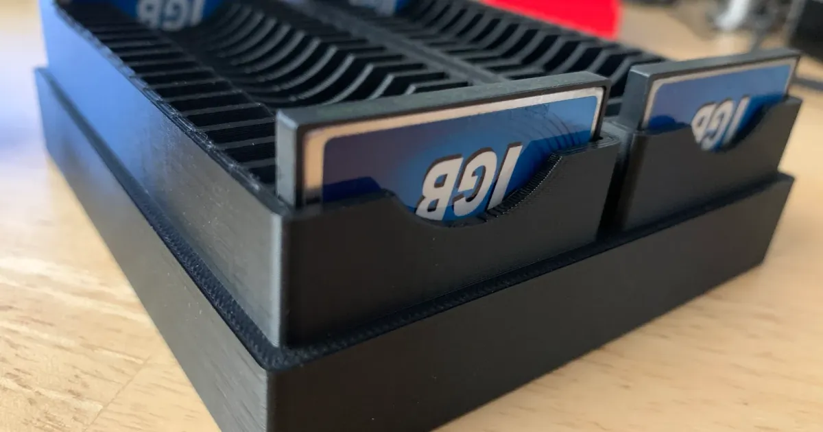 Flash Card Storage Box by Anton Download free STL model