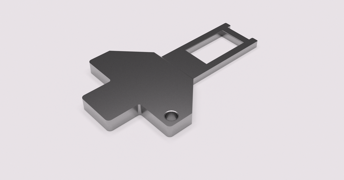 CNC Door Key / Seatbelt Plug by lukas rypar | Download free STL model ...