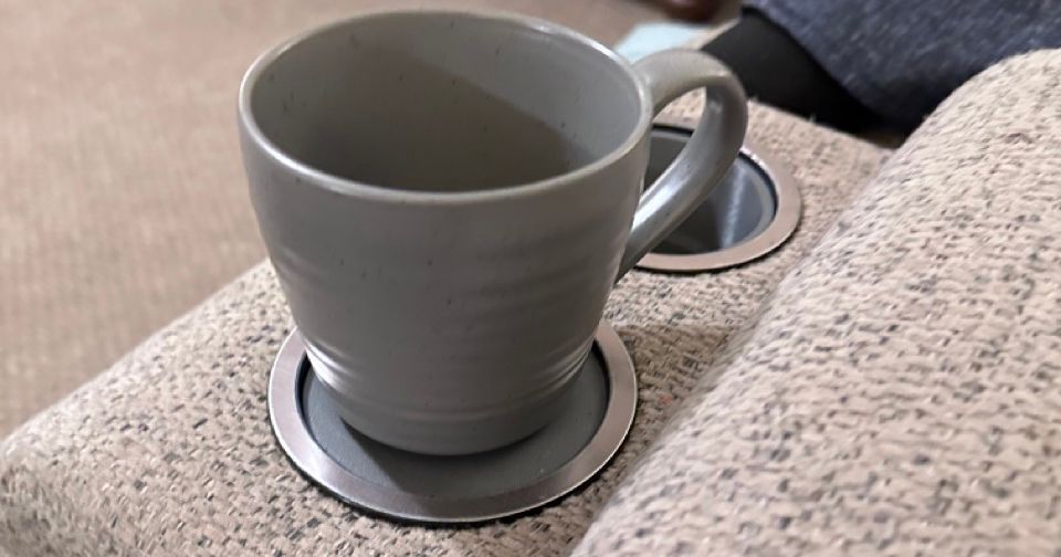 Couch Cupholder Mug Riser by TechInDepth, Download free STL model