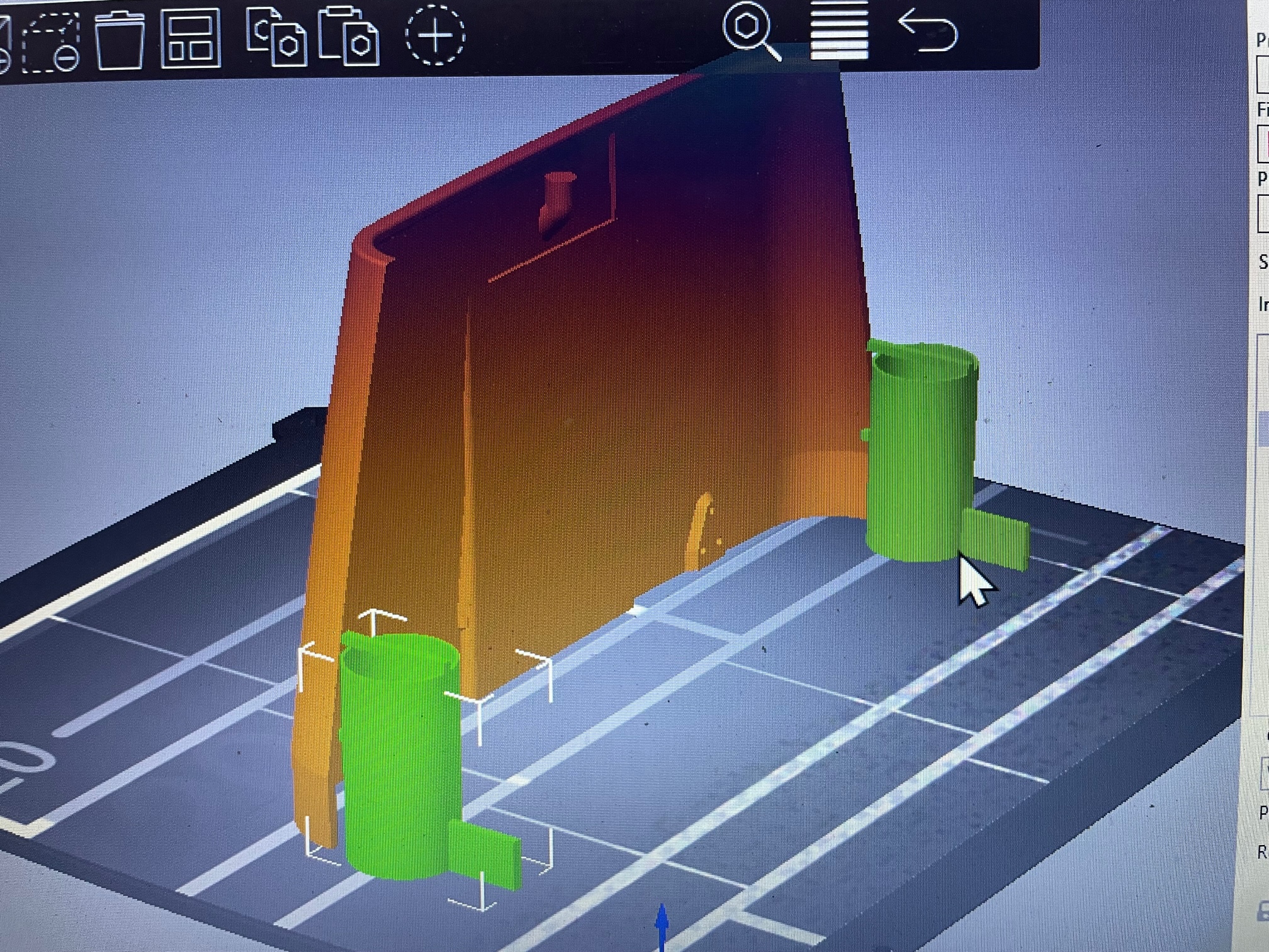 Printing tool -Print stabilizer Simple print table supports. "Dalek ...