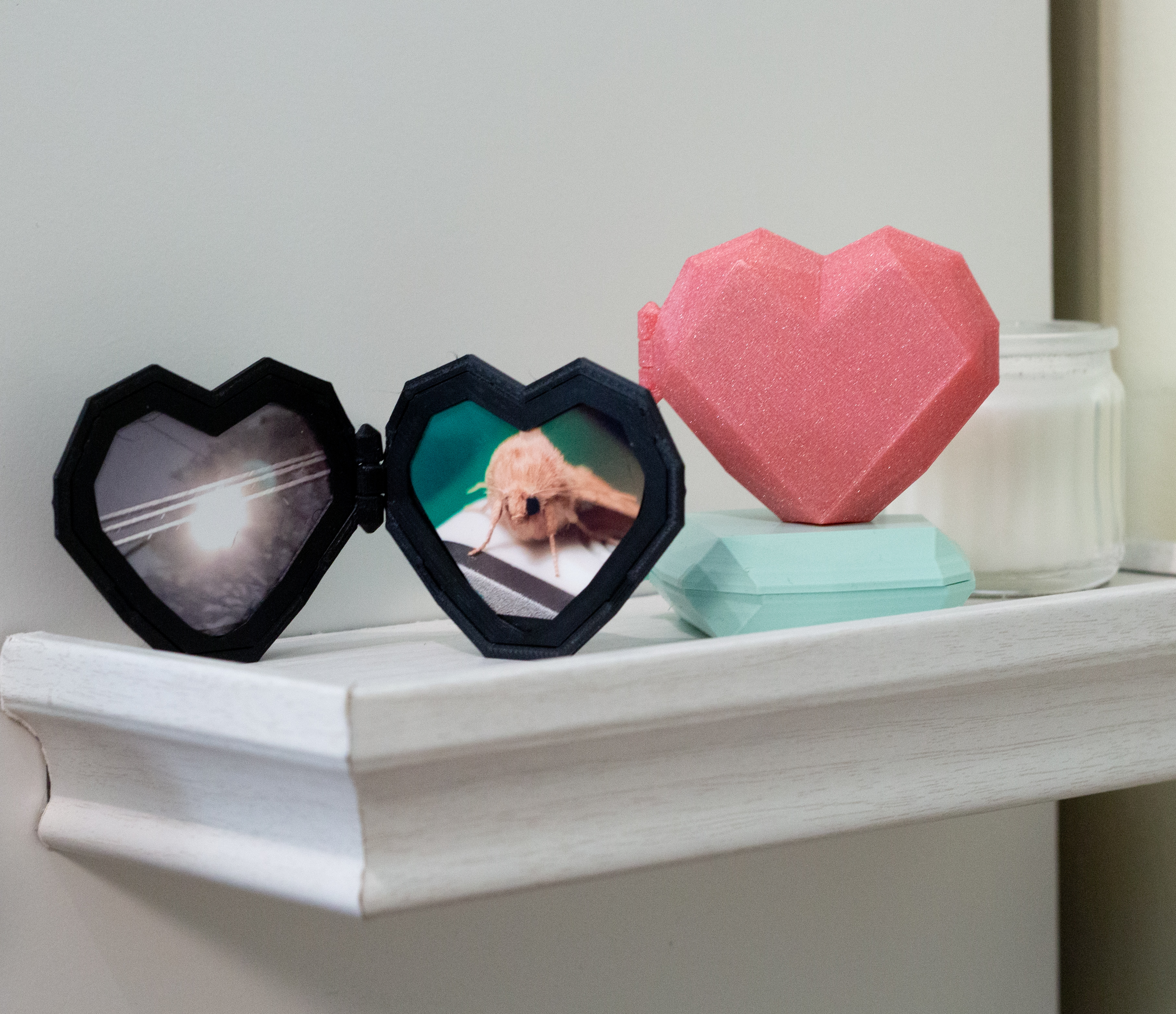Valentines' Low Poly Locket