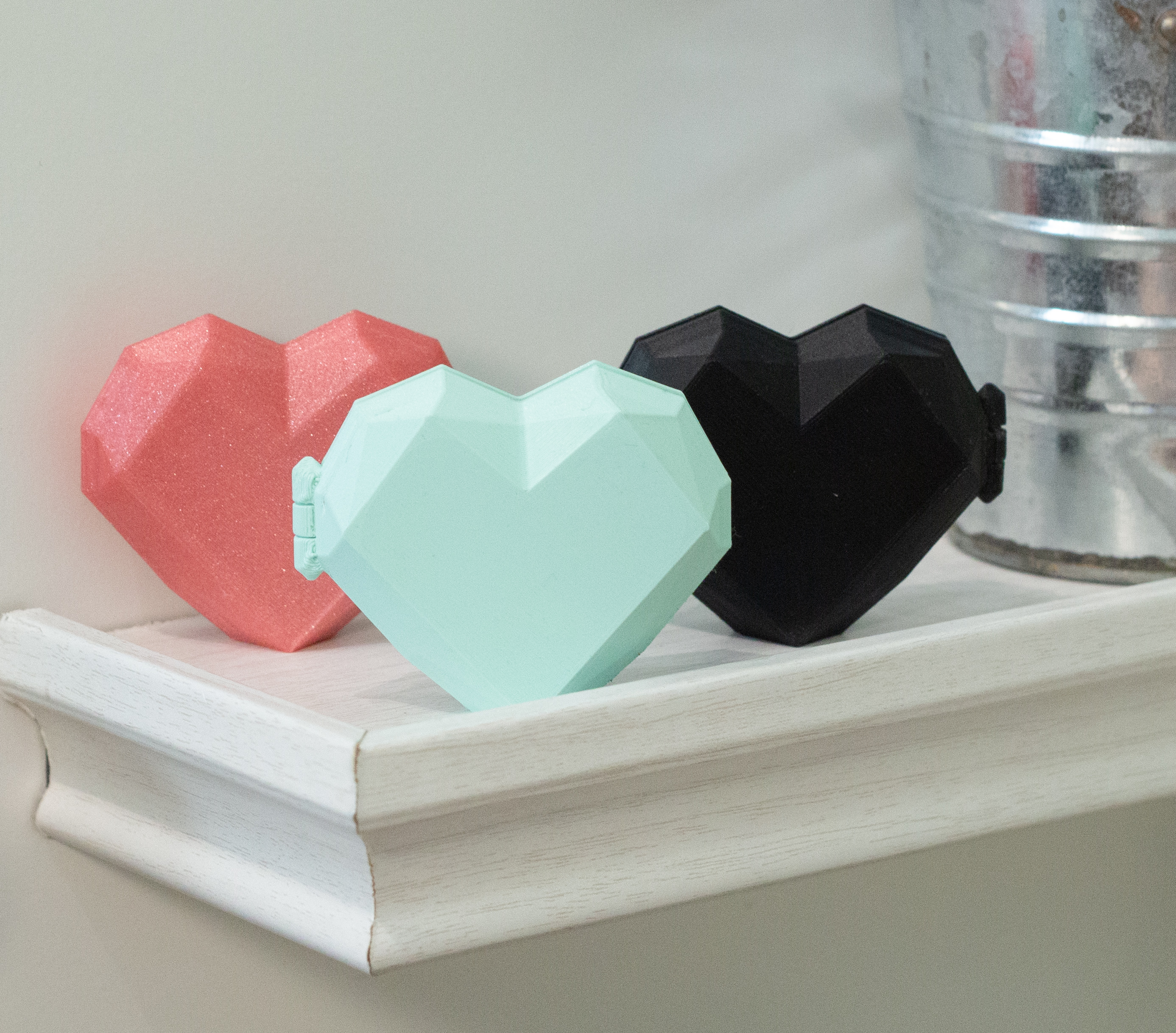 Miniatura 3 do modelo 3D Valentines' Low Poly Locket