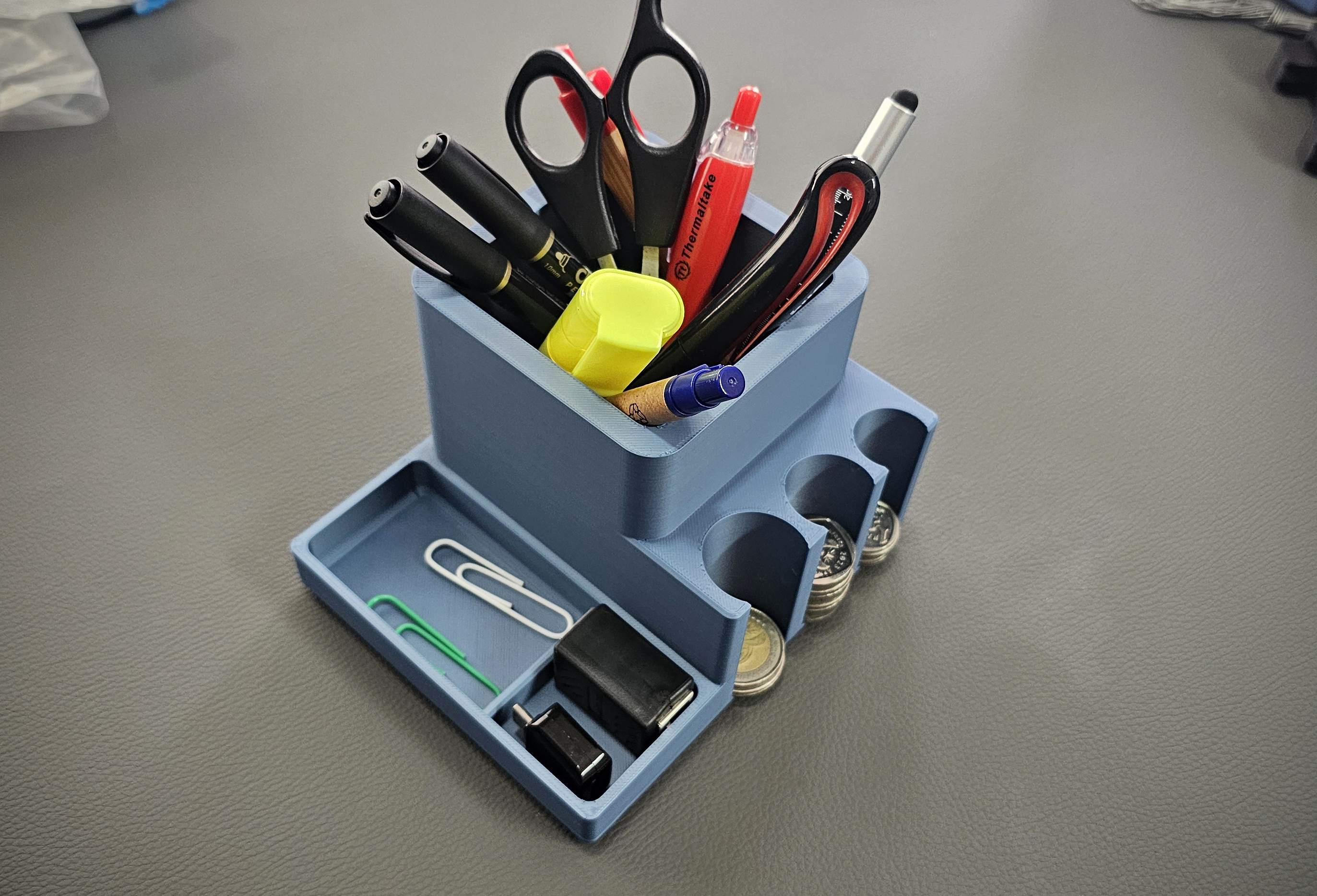 Desk Organizer with SA Coin Holder