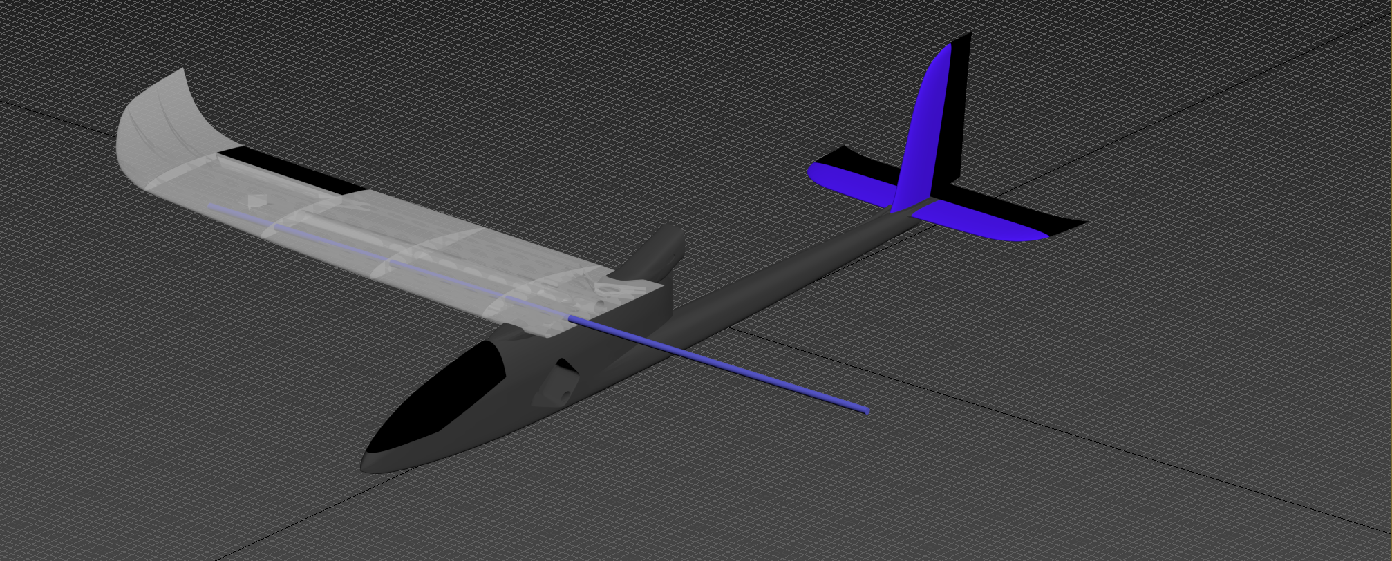 LW-PLA RC Plane - Version D Wing