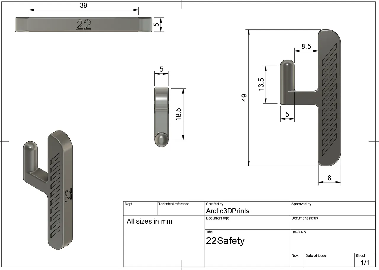 Pistol Empty Chamber Indicators by Steve, Download free STL model