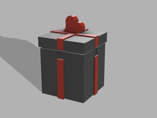 Gift box with heart - customizeable Top