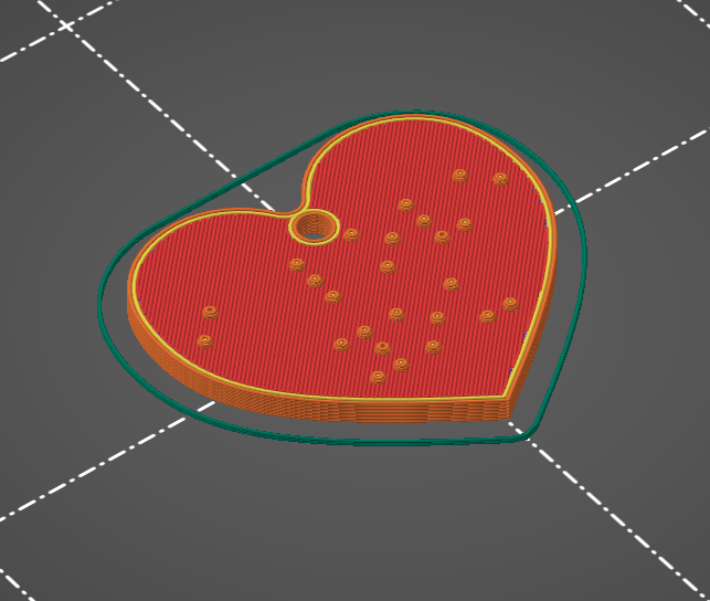Keychain heart braille "i love you" by SuperSimon67 Download free STL