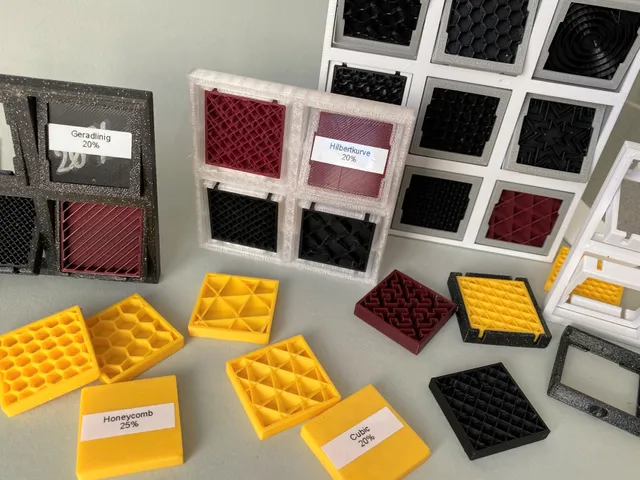 Infill Sampler with exchangeable Infill Testprints