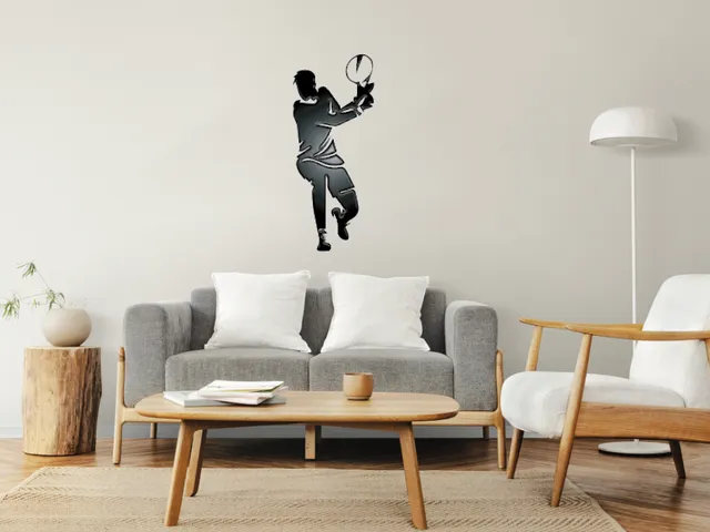 Tenis player wall art