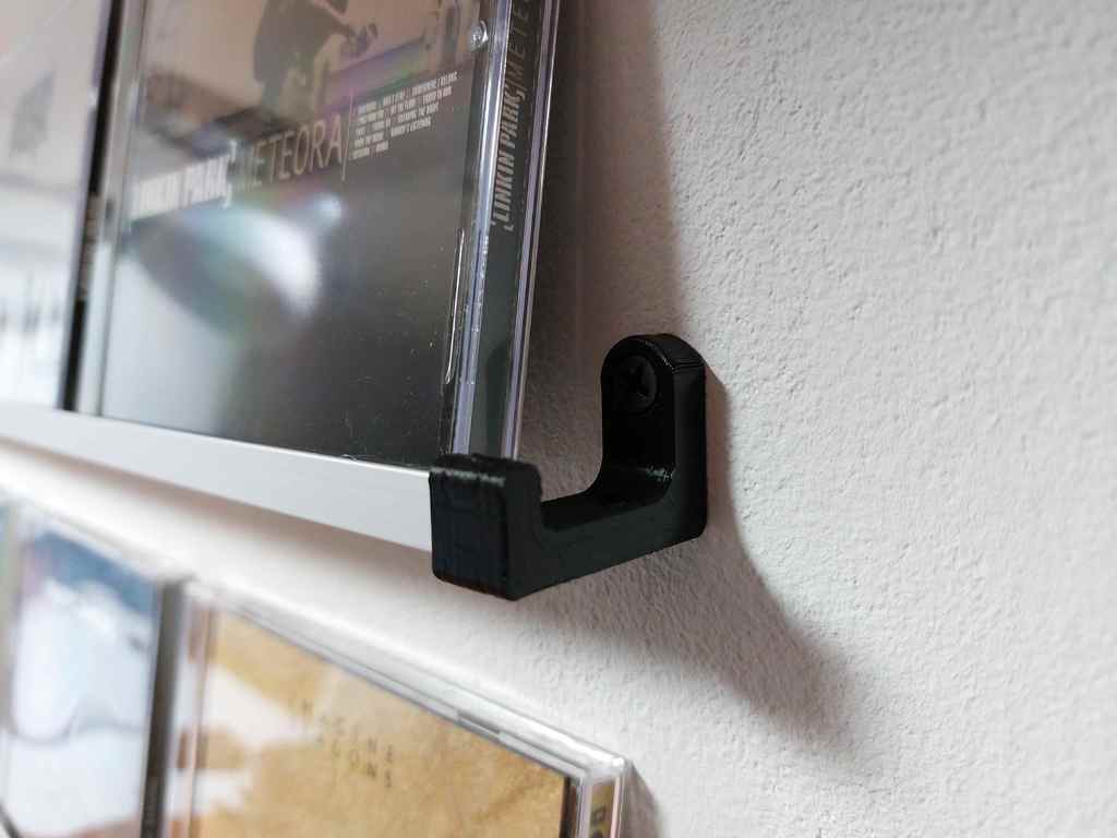 Aluminium rails assembly to show your CD collection (and more)