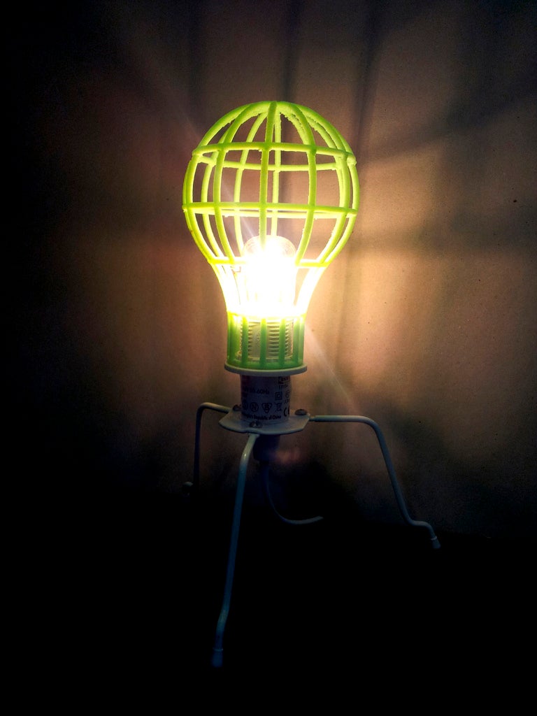 Lightbulb Mesh Lampshade