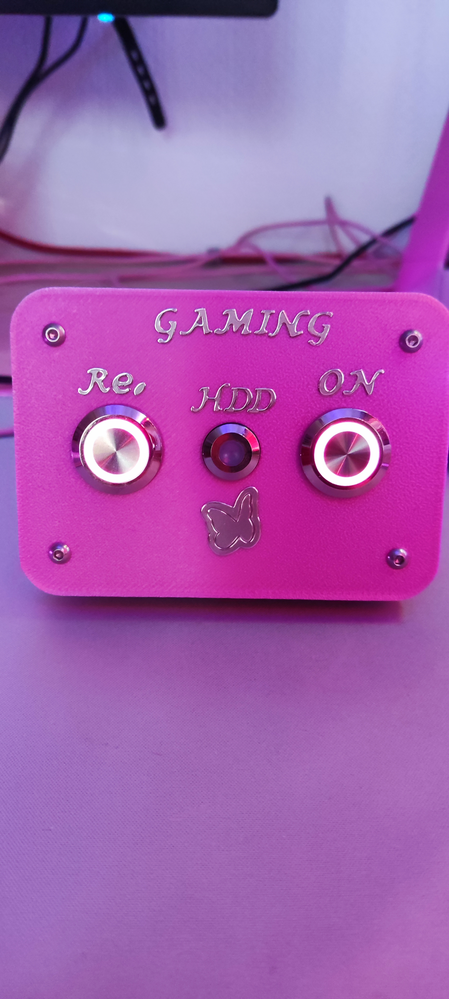 Pink PC Start Button