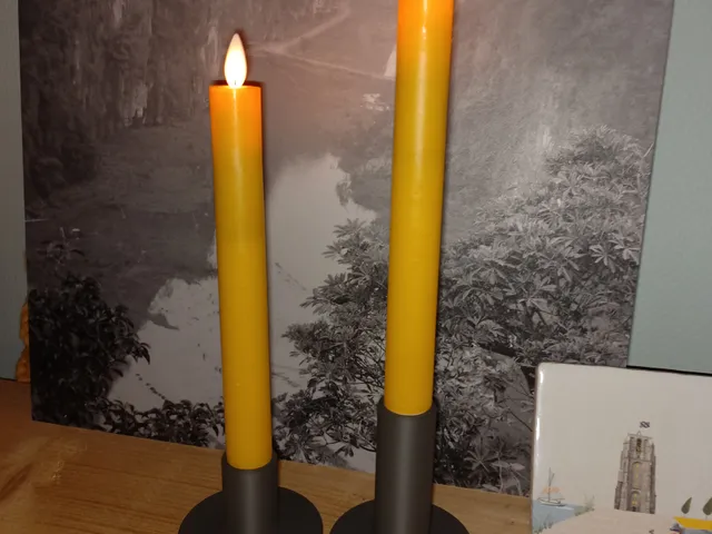 Modern candle holder for electric candles
