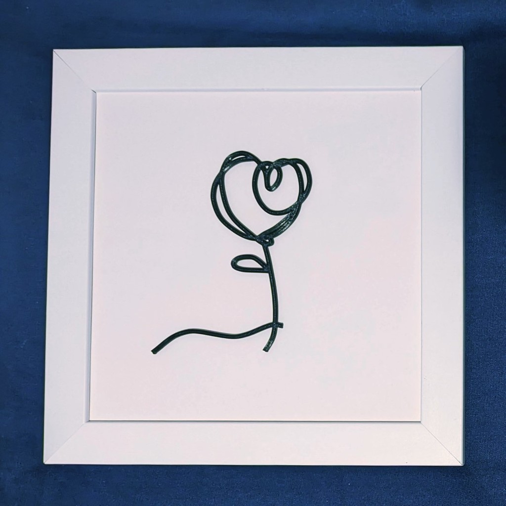 Single Line Heart Doodle