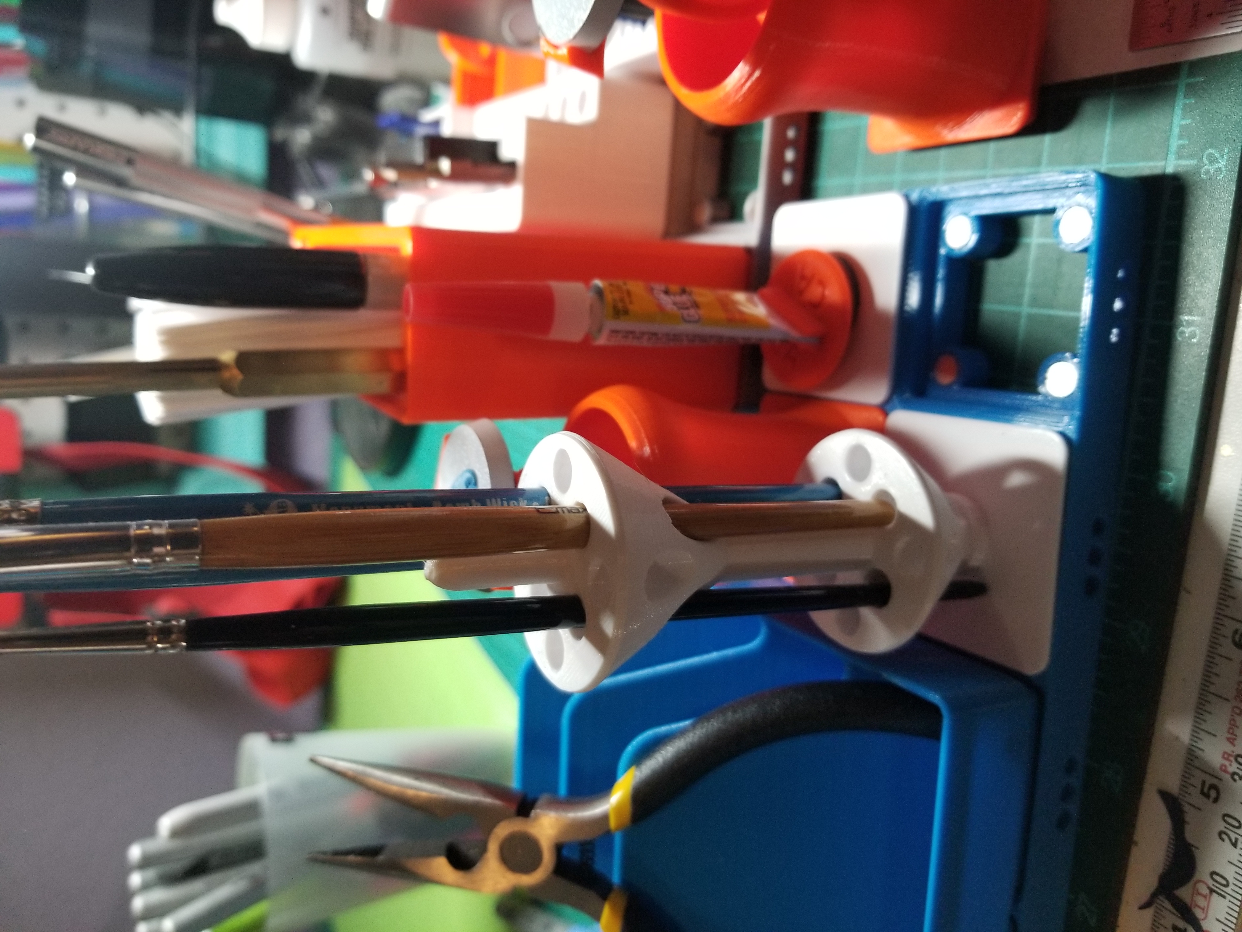 Miniature Paintbrush Holder Gridfinity Remix