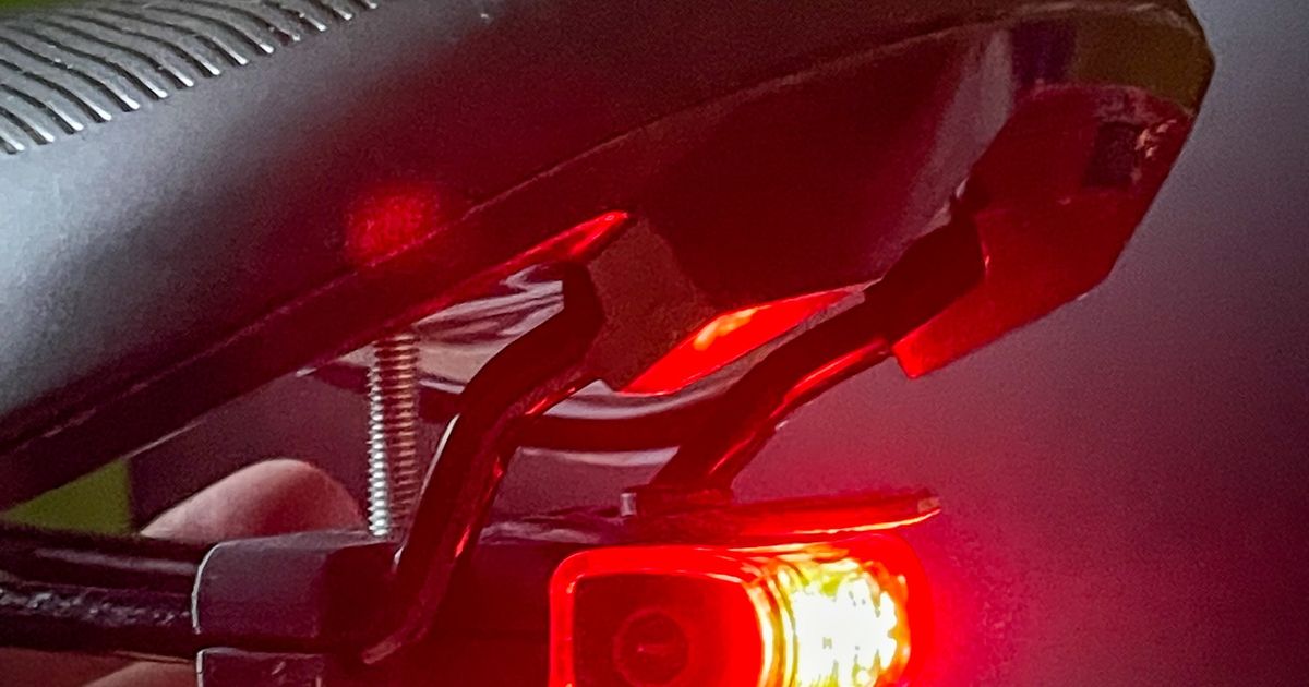 saddle mounted rear light