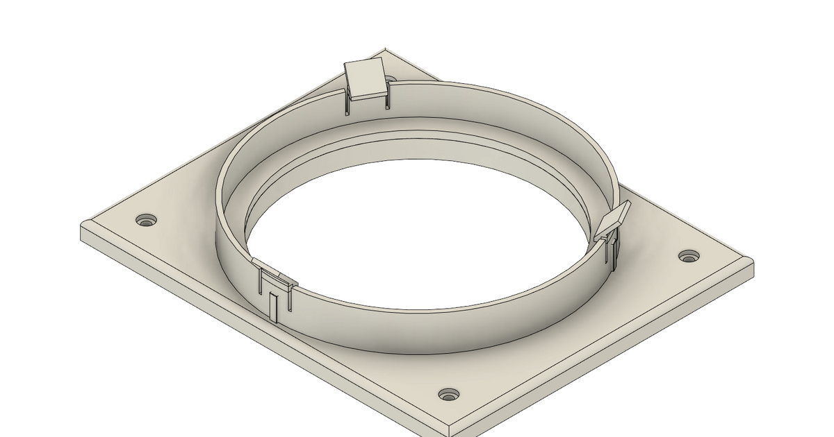 AC Vent Exhaust Screw Mount by ckozma Download free STL model