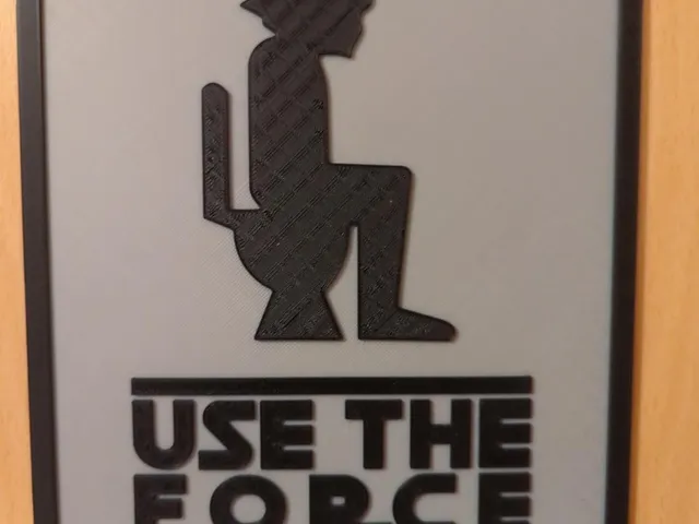 Star Wars toilet sign (use the force)