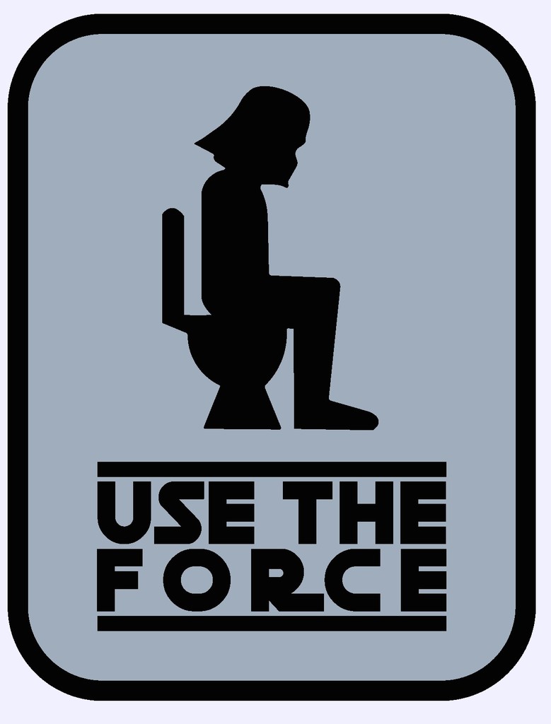 Star Wars toilet sign by Leonardo3Printi Download free STL model
