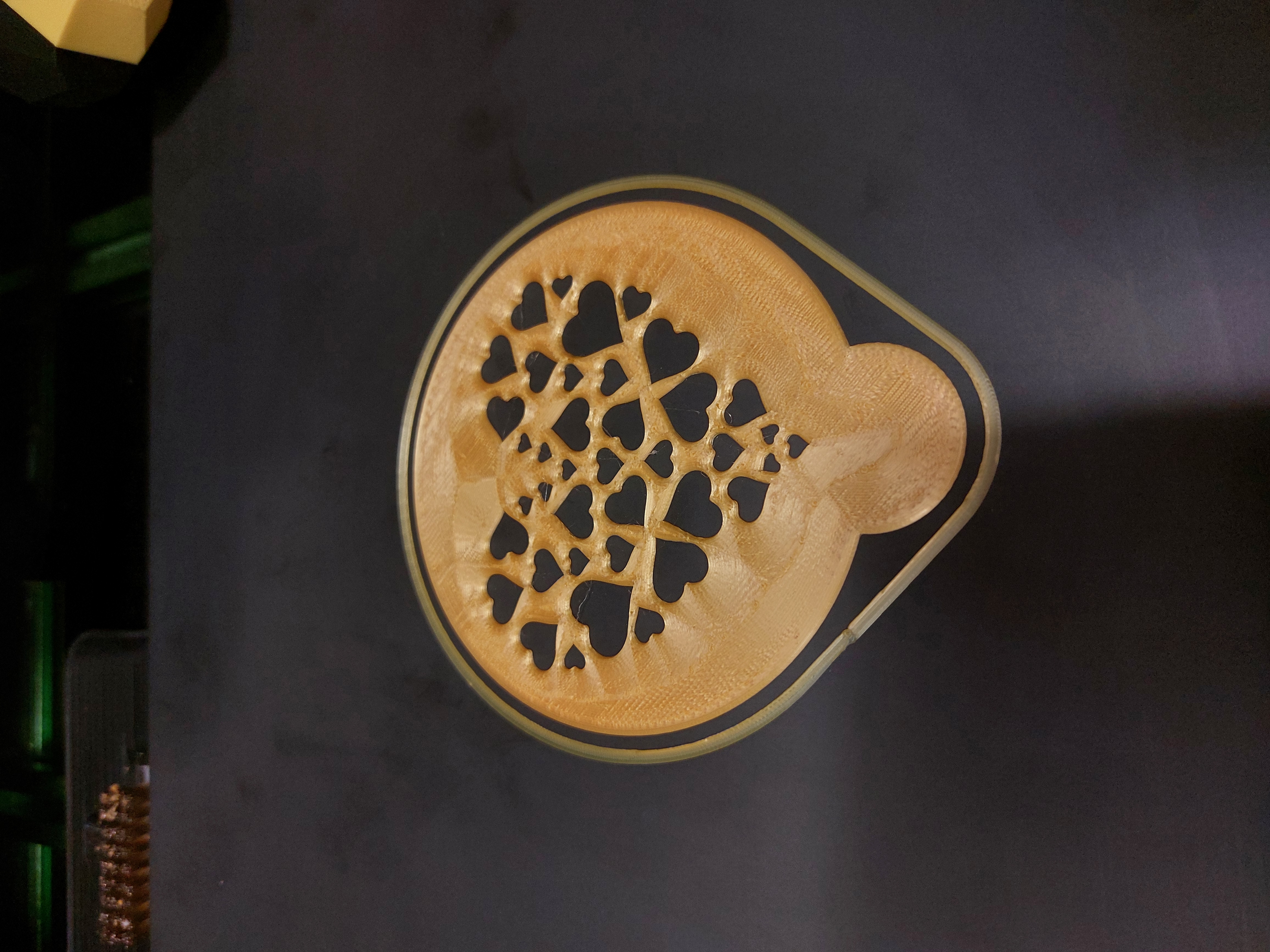 Miniatura 4 do modelo 3D Heart coffee stencil