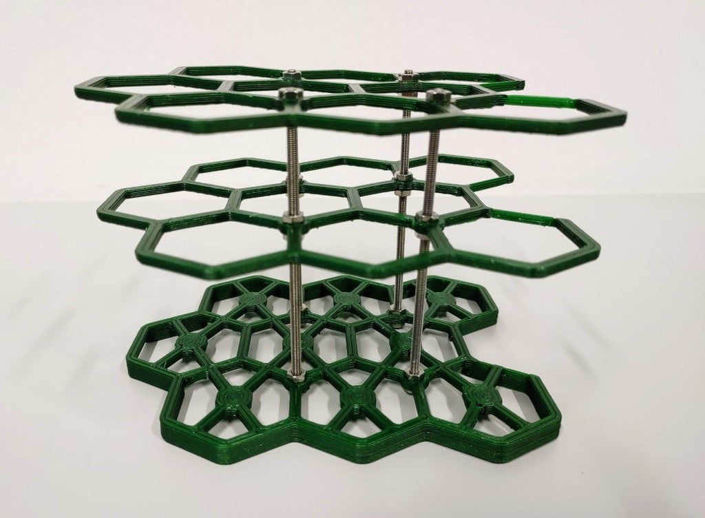 Honeycomb Tube Rack by Razzer09 | Download free STL model | Printables.com