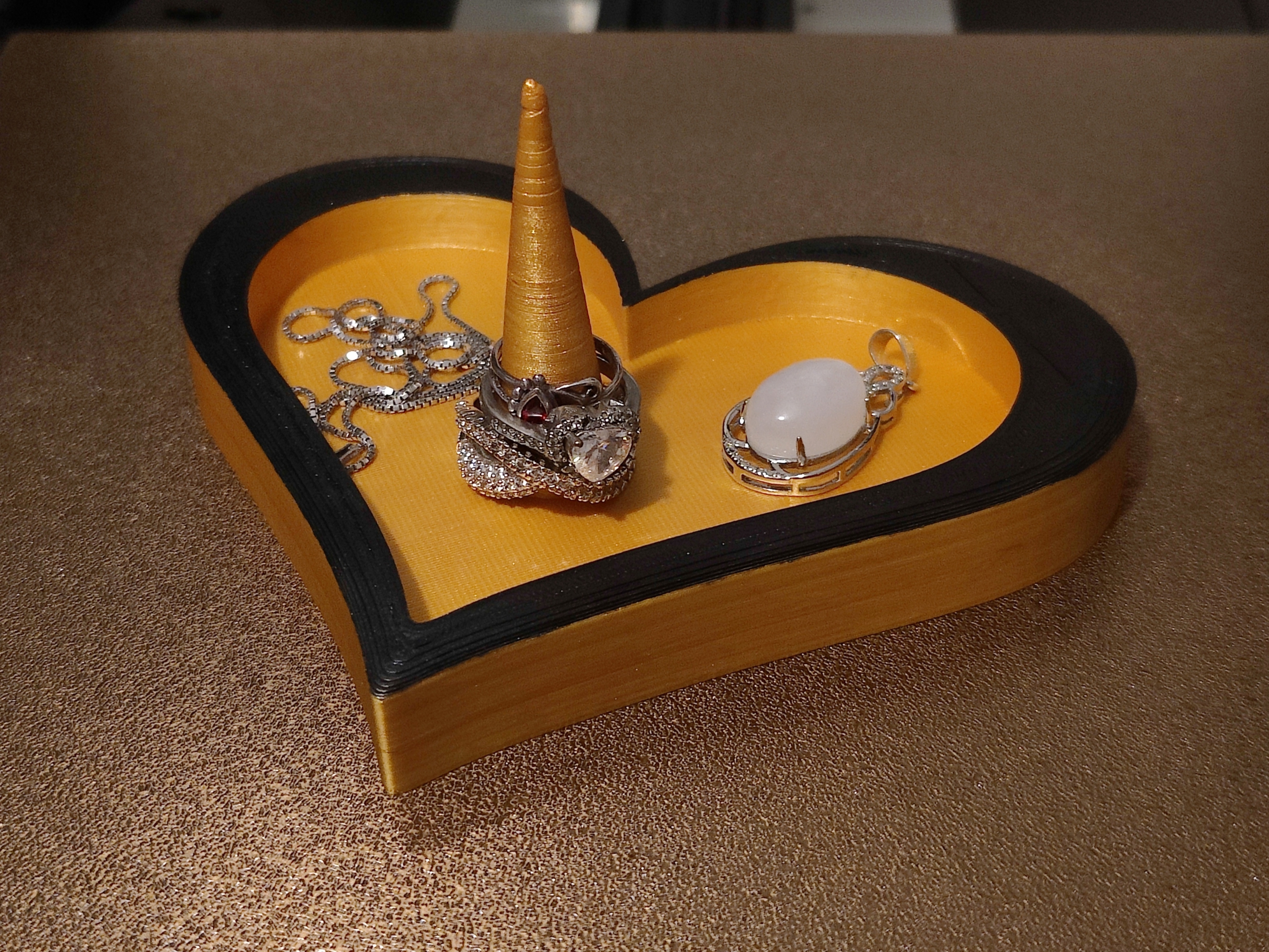 Heart Shaped Ring Holder & Jewelry Tray