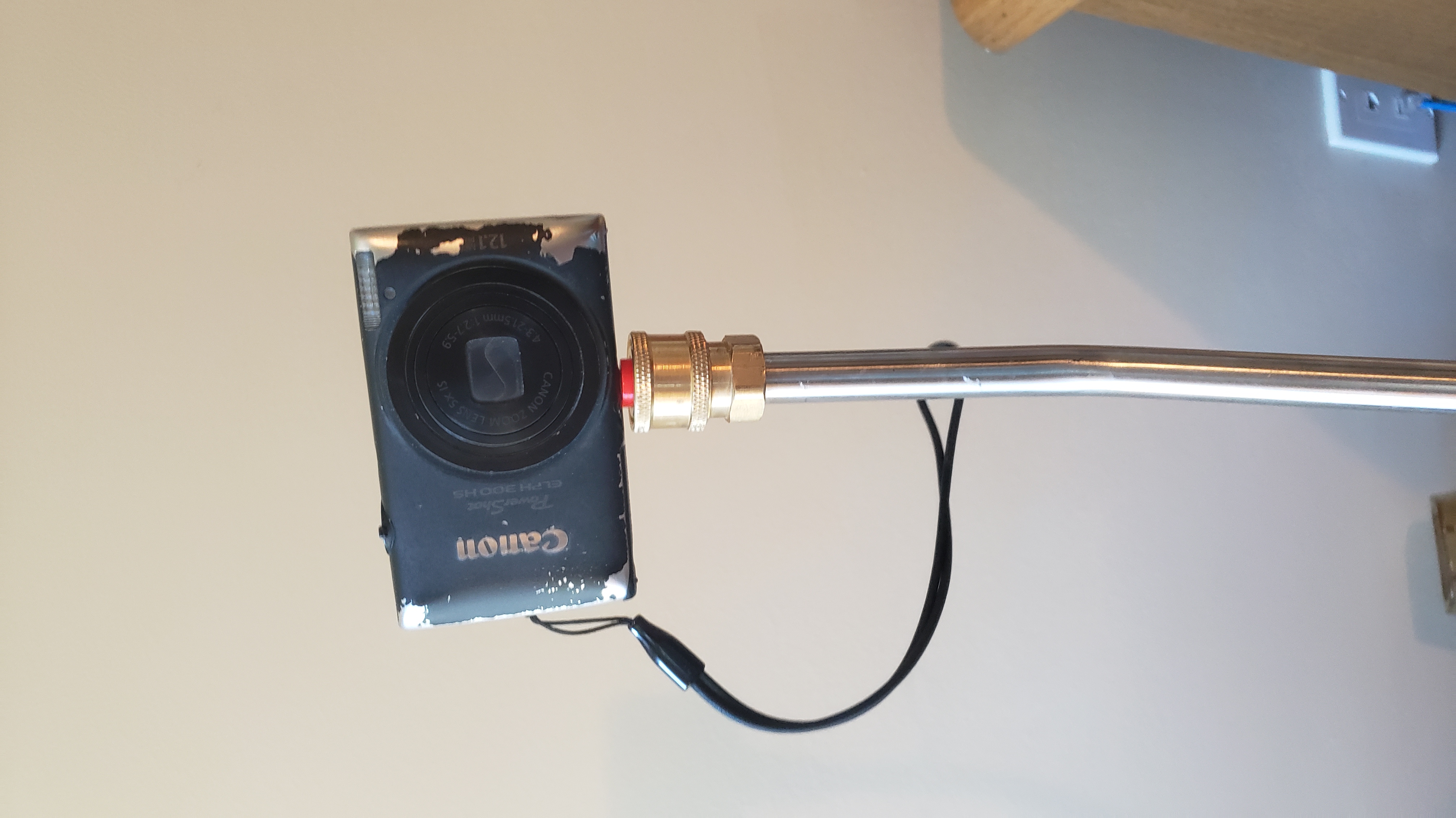 Pressure washer camera mount aka camera on a fancy stick