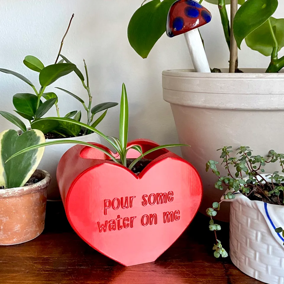 Valentine＇s Day Heart Planter by Anthony Cerqua | Download free