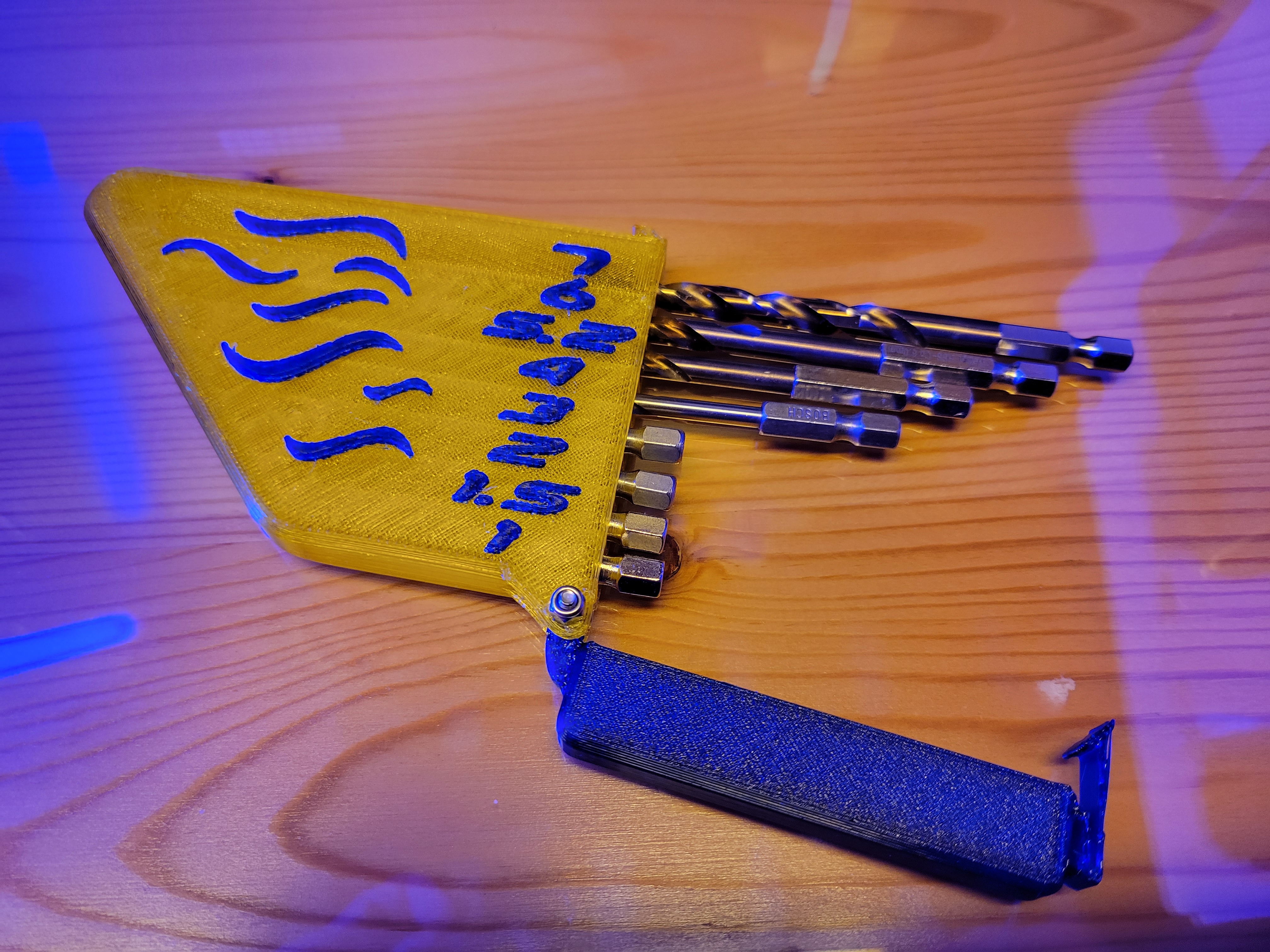 Hex Drill bit Case (1;61mm, 2;70mm, 2.5;76mm, 3;76mm, 4;93mm, 5;103mm, 6;114mm, 8;116mm)