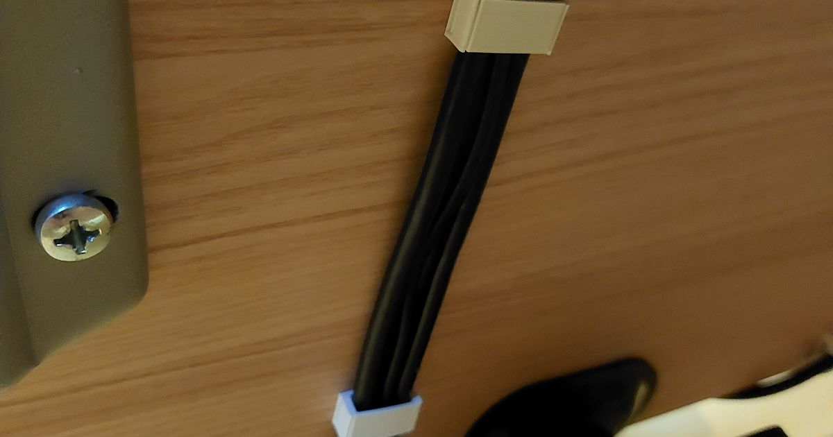 Cable clips for cable managment by Neven3D Download free STL model