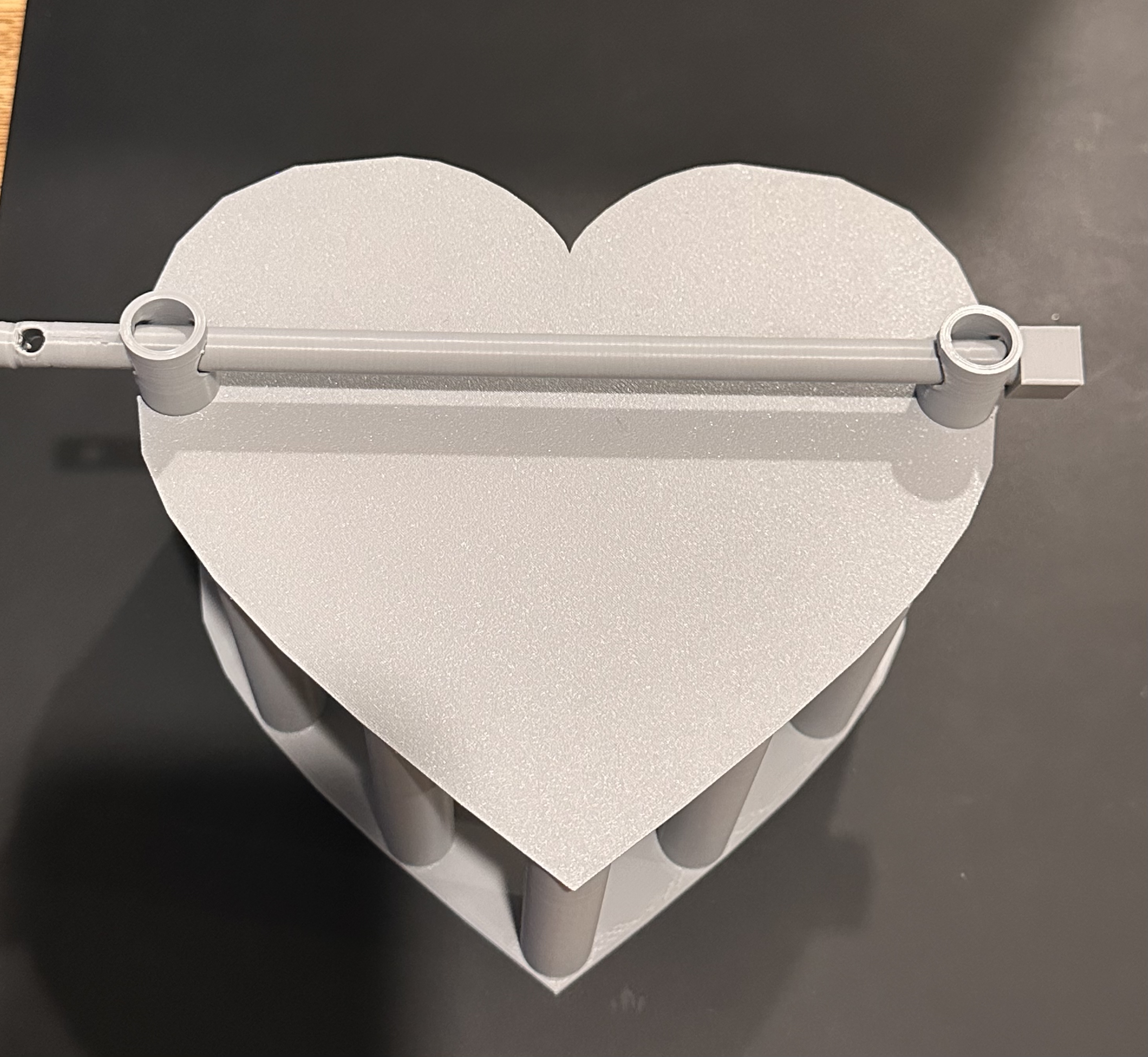 Heart Shaped Gold Dipped Rose Holder and Gift Box - Lockable Version Included