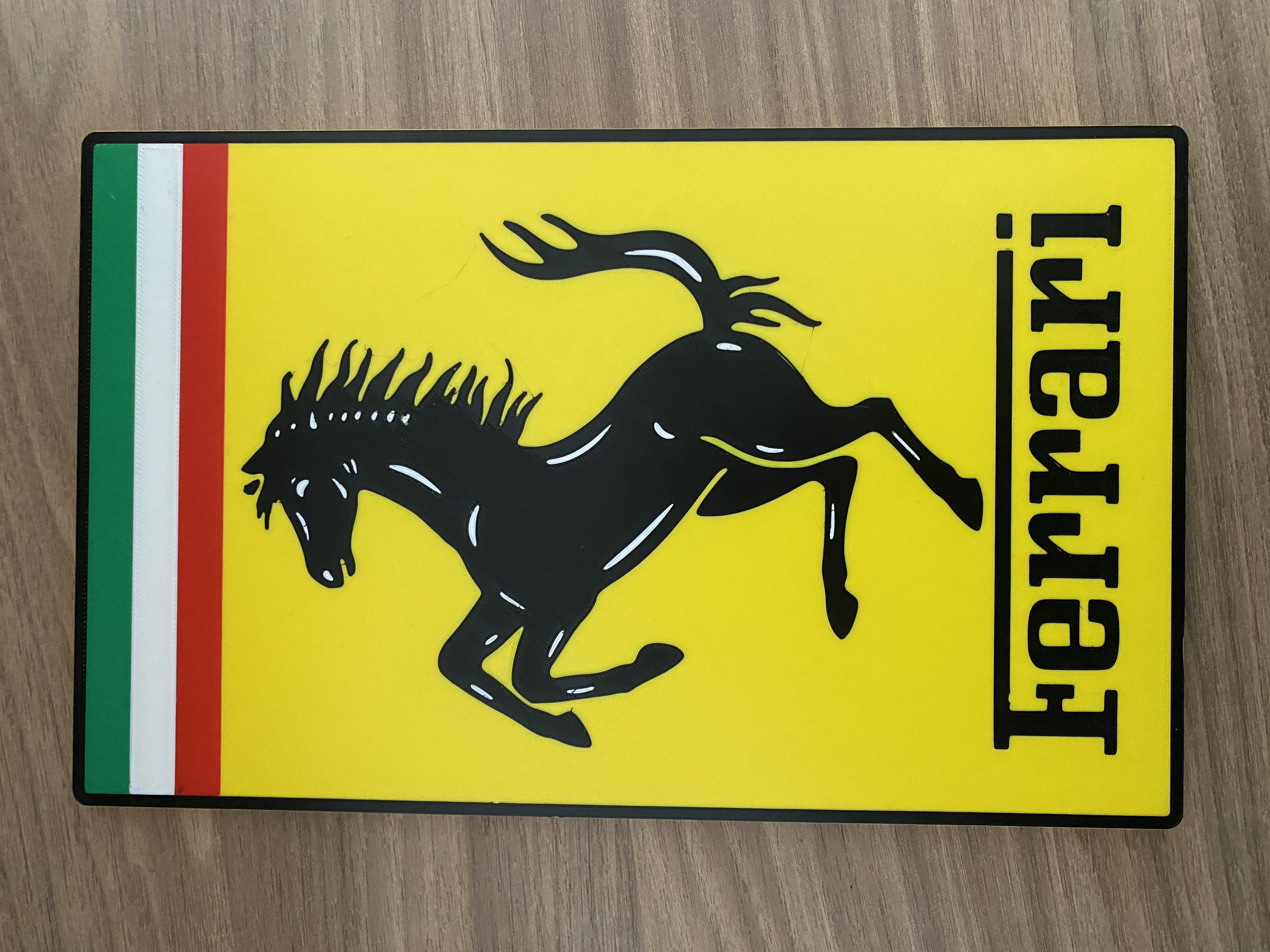 Ferrari logo multi color.