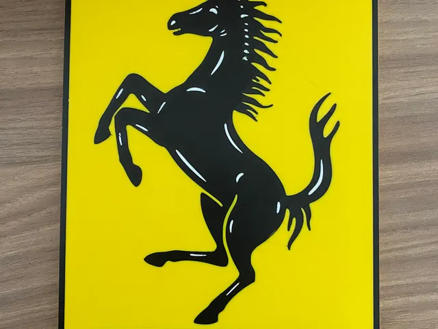 Ferrari logo multi color.