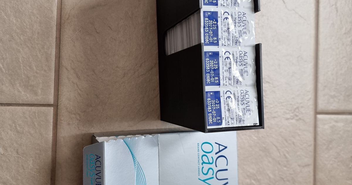 Contact lens storage box by Kenny G Download free STL model