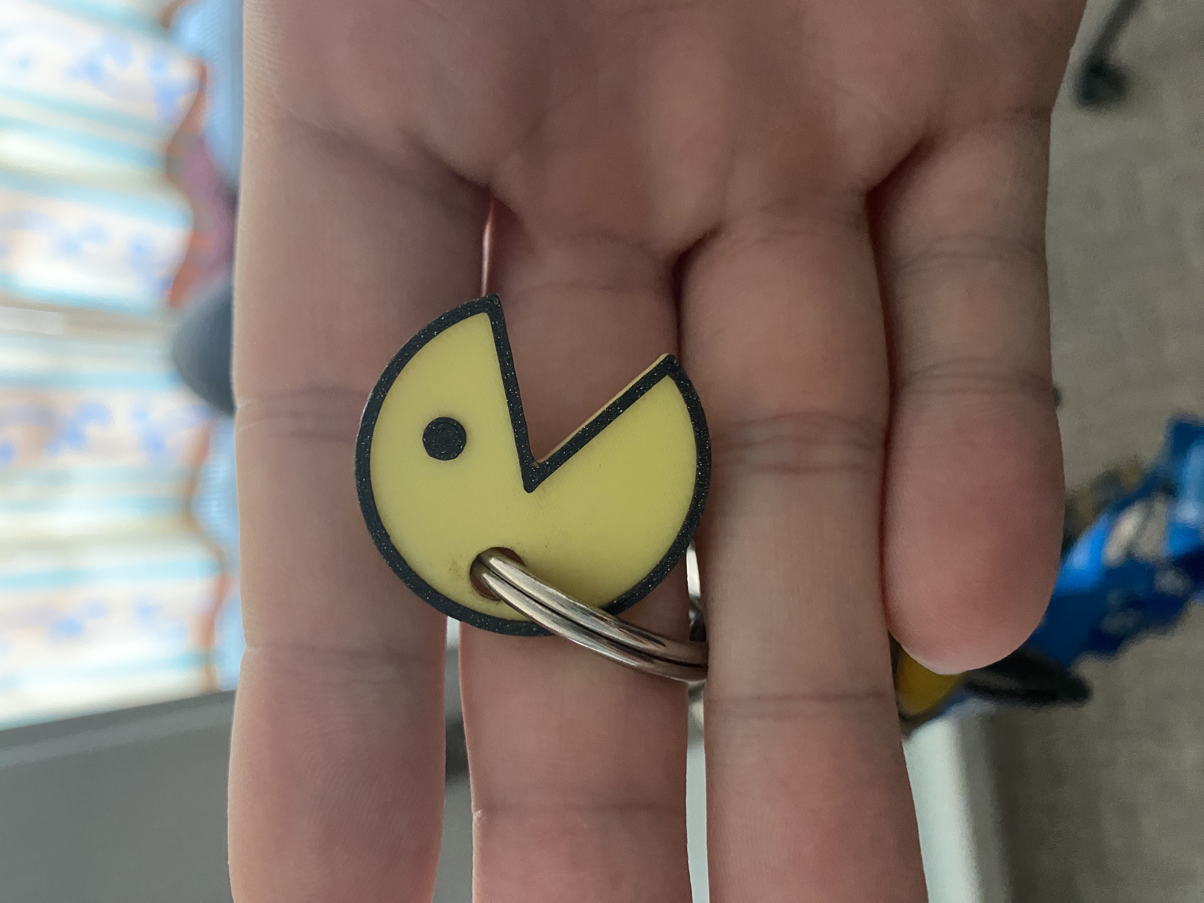 Pacman keychain