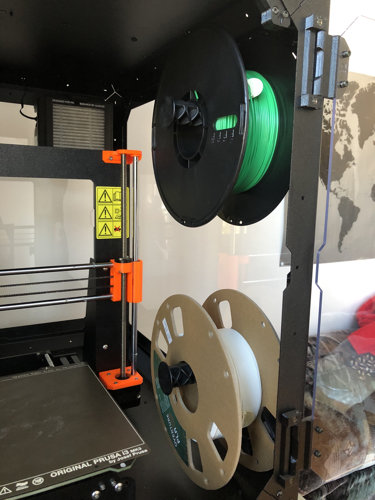 Extra spool holder for Prusa Enclosure