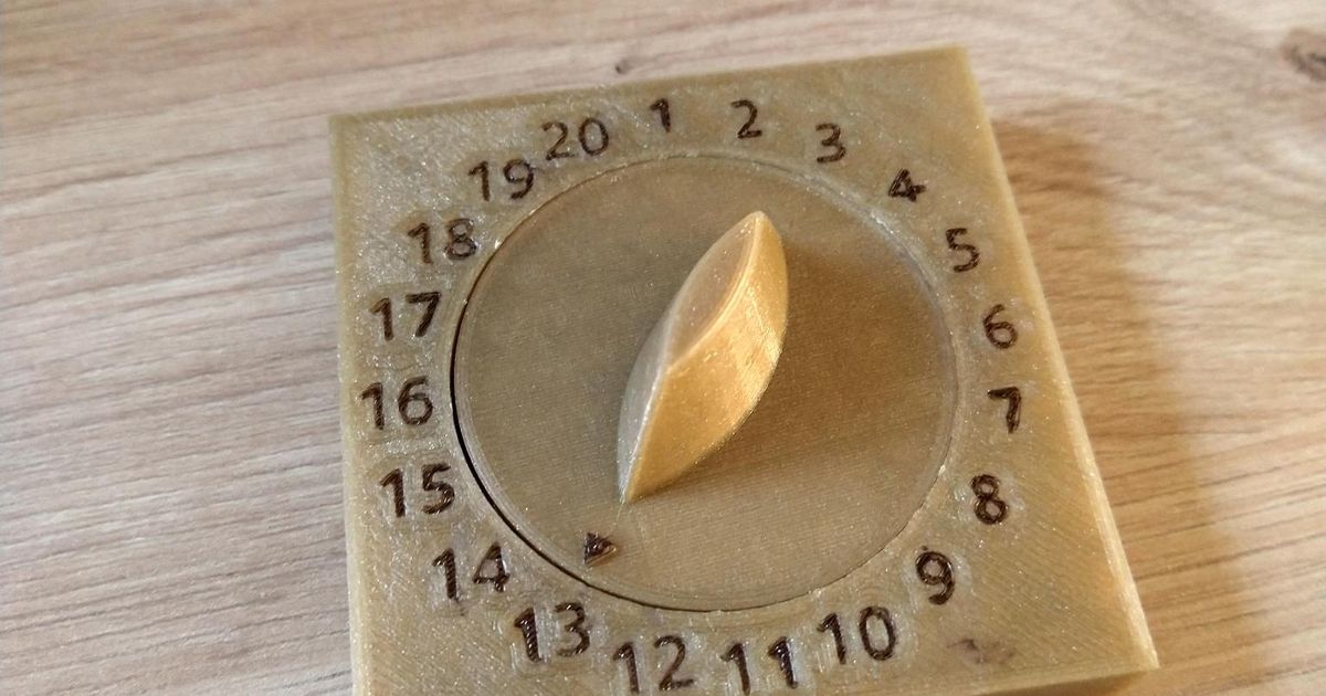 DC dial for D20-rolls by eeucalyptus | Download free STL model ...