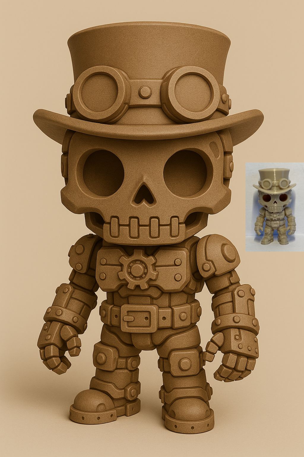 Chibi Steampunk Skeleton