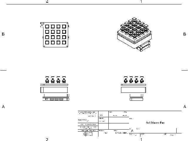 4x4 Keyboard Macro Pad/Button box