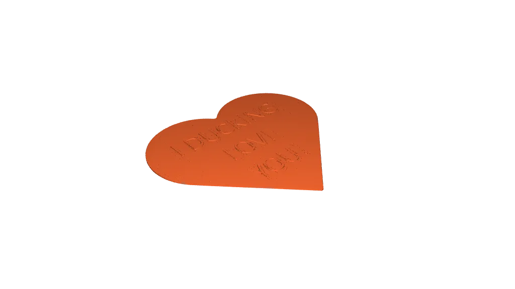 Heart Gift Box for Flexi Duck by IK3D, Download free STL model