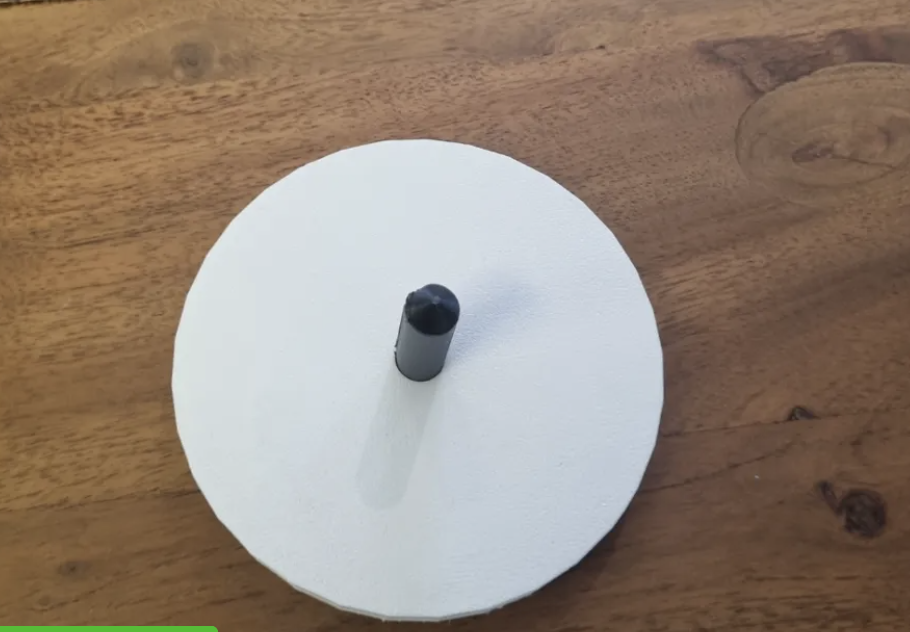 Customizable Spin Top with Press-Fit Dowel+Handle
