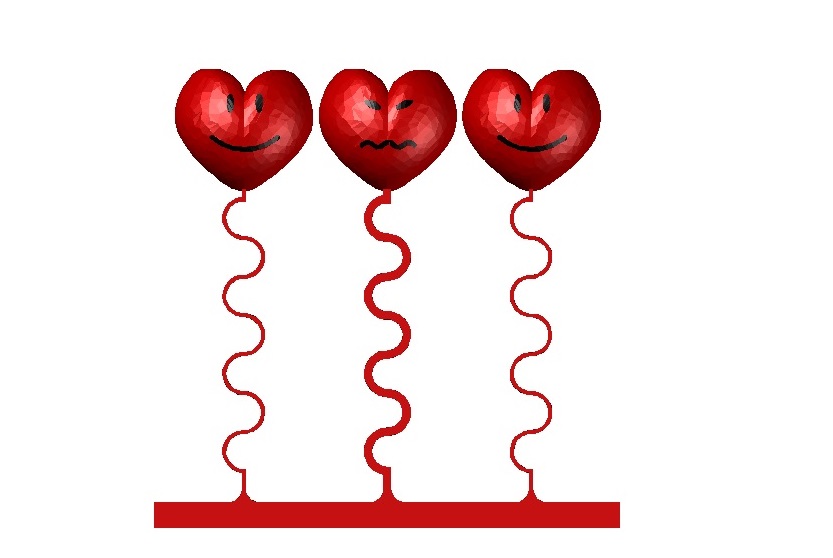 Miniatura 2 do modelo 3D Hearts Head Bangers